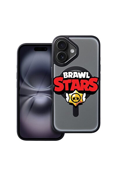 bestcase Husa Compatibila cu Apple iPhone 16 cu Design Brawl Stars, Shockproo...