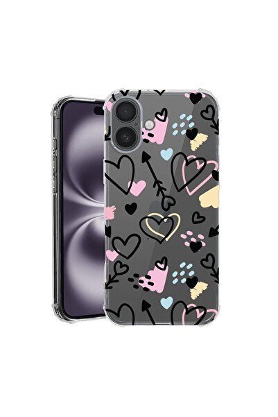 bestcase Husă pentru Apple iPhone 17 cu Design Love Symbols, Antișoc, Colțuri...