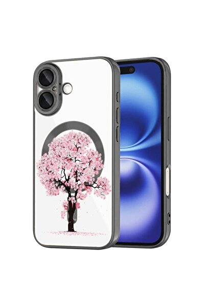 bestcase Πολυτελής Θήκη MagSafe, Συμβατή με Apple iPhone 16, Κερασένιο Άνθος,...