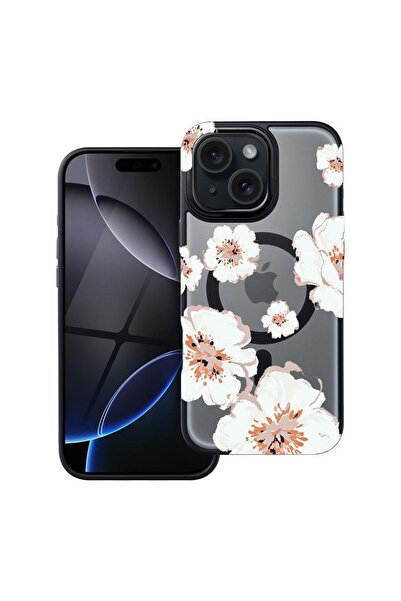 bestcase Husa Compatibila cu Apple iPhone 15 cu Design Pastel Colors - Flower...