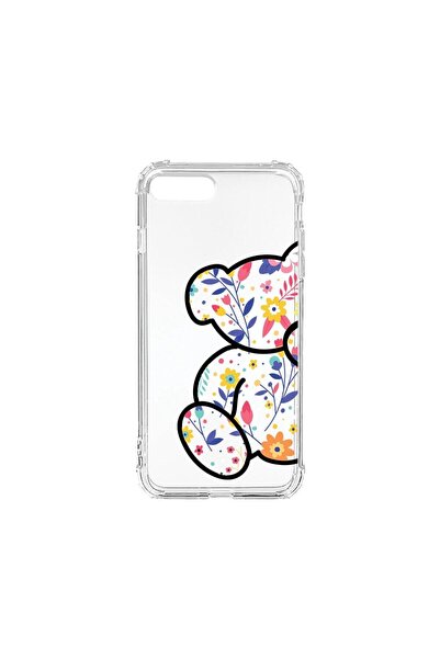 bestcase Husa Anti Shock 1.5MM, Compatibila Cu Apple iPhone 8 Plus, Flower Te...