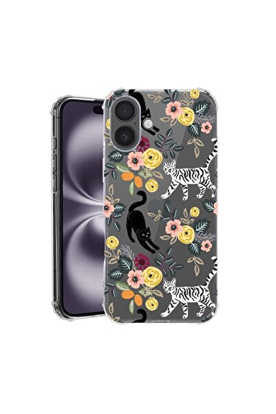 bestcase Θήκη για Apple iPhone 16 Plus, Αντικραδασμική 1.5MM, Σχέδιο Γάτας, Α...