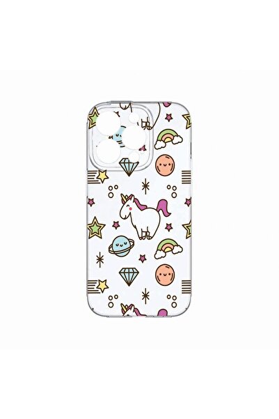 bestcase Калъф, съвместим с Apple iPhone 14 Pro, Еднорог - вселена, Устойчив ...