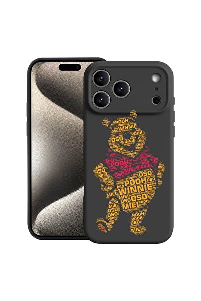 bestcase Husă pentru Apple iPhone 17 Pro cu design Calligraphy Pooh, Silicon ...