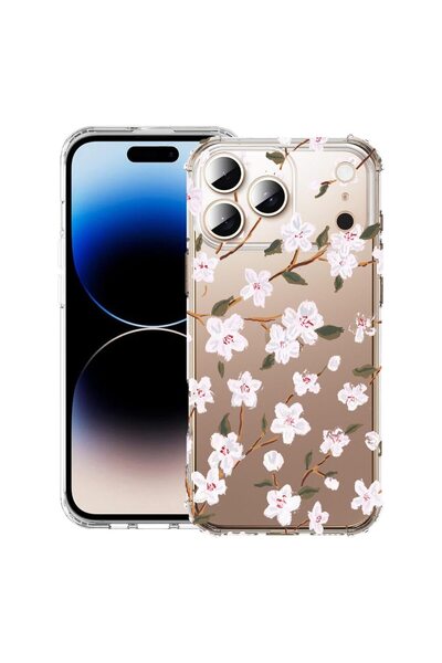bestcase Husă pentru Apple iPhone 17 Pro cu design Floare de primăvară, Antiș...