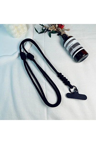 Choice1 Black Adjustable Phone Lanyard Crossbody Necklace Strap with Clip Lon...