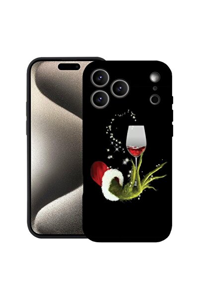 bestcase Husă pentru Apple iPhone 17 Pro cu design Xmas Grinch, Silicon premi...