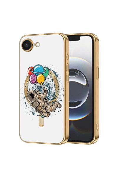 bestcase Husa Luxury MagSafe, Compatibila Apple iPhone 16e, Inimioare si sage...