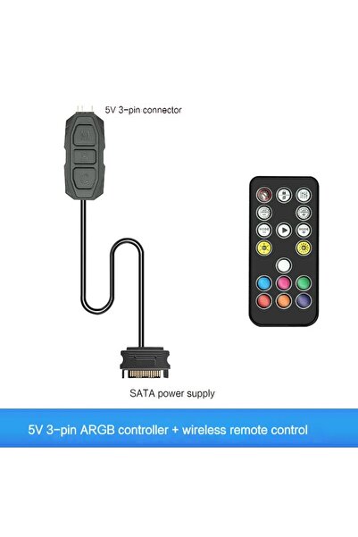 choice2 LDP-S65 LDPCSJ SATA Interface 5V 3PIN ARGB Controller Extension Cable...