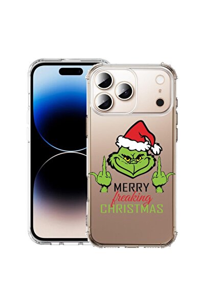 bestcase Husă pentru Apple iPhone 17 Pro cu Design Grinches - Crăciun Fericit...