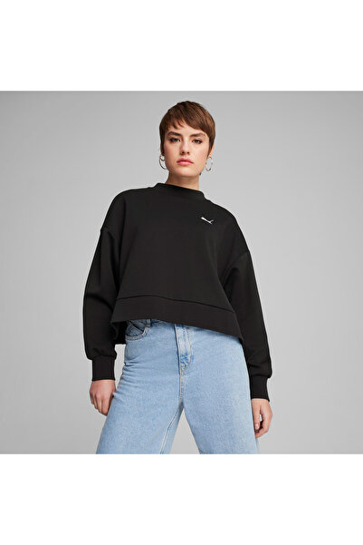 Puma Classics Oversized Crew Kadın Siyah Sweatshirt