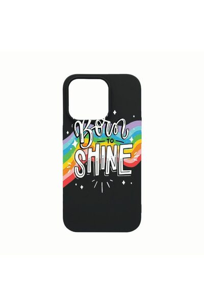 bestcase Husa Silicon, Compatibila Cu Apple iPhone 14 Pro, Born To Shine, rez...