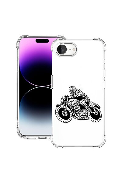 bestcase Калъф за Apple iPhone 16e, Удароустойчив 1.5ММ, Калиграфия Мото Спор...