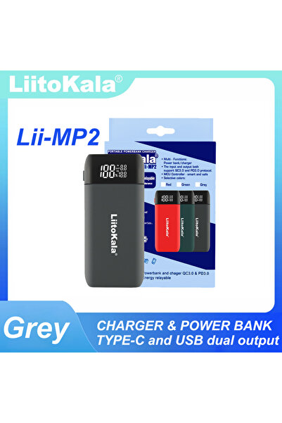 Choice1 liitokala Lii-MP2(Grey) LiitoKala Lii-MP2 21700 18650 Power Bank QC3....