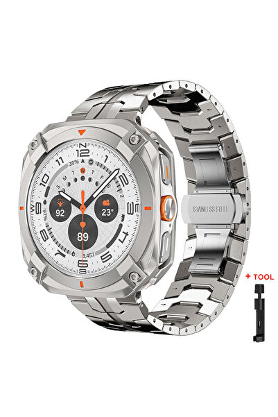 Choice7 Galaxy Ultra (2025) Titanium TiO Steel Band+Case for Watch Ultra 2025...