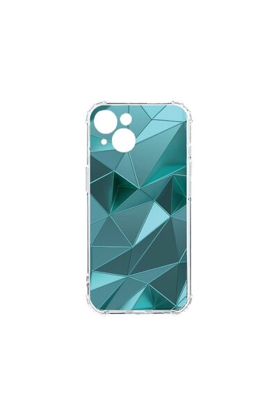 bestcase Husa Αντικραδασμική 1.5MM, συμβατή με Apple iPhone 15, Πράσινο Μωσαϊ...