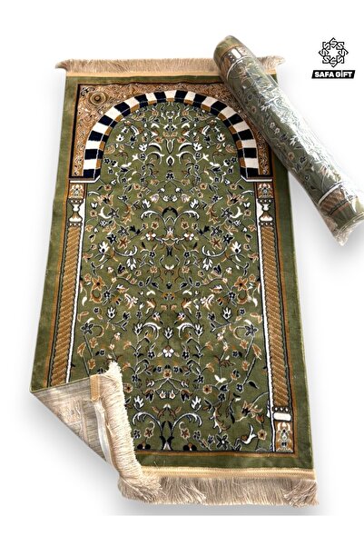 Safa Gift Ravza Medine Seccade Altı Astarlı Burgu Püsküllü Kaliteli Namaz Iba...