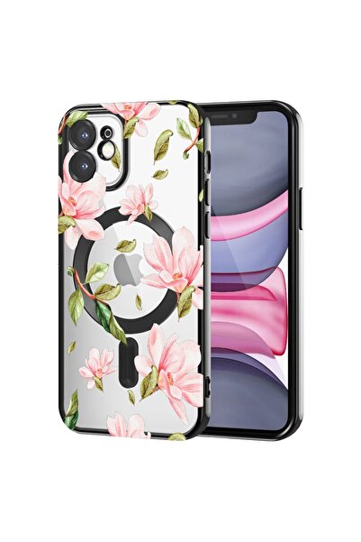 bestcase Πολυτελής Θήκη MagSafe, Συμβατή με Apple iPhone 11, Παστέλ Λουλούδια...