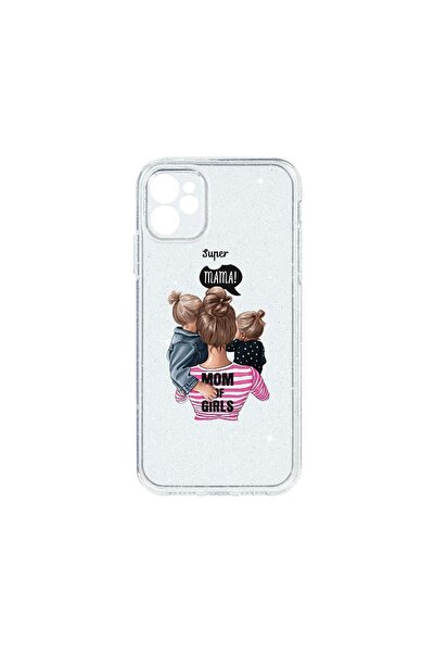 bestcase Husa Crystal Glitter 2MM, Compatibila Cu Apple iPhone 11, Super Mama...
