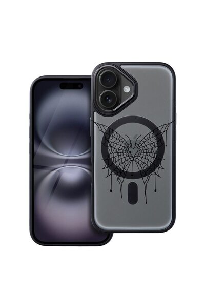 bestcase Husa Compatibila cu Apple iPhone 16 cu Design Butterfly, Shockproof ...