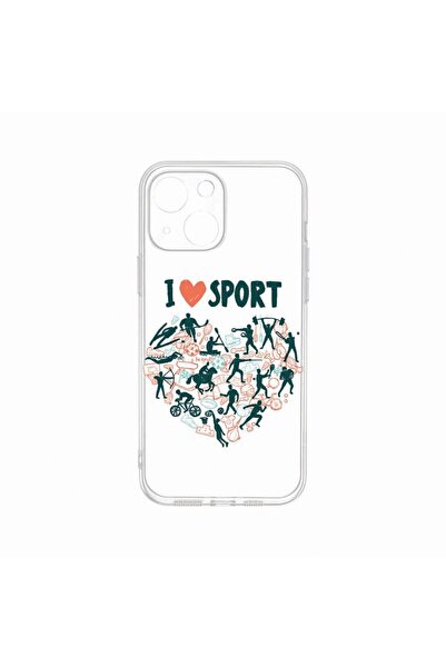 bestcase Θήκη, Συμβατή με Apple iPhone 14, Λατρεύω το Σπορ, Ανθεκτική στη φθο...