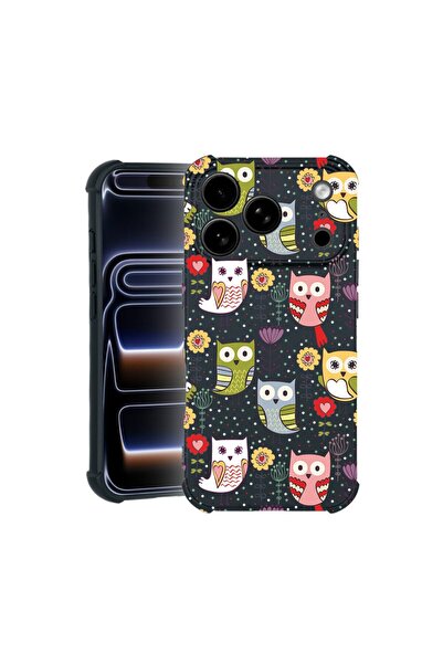 bestcase Husa TPU Pro Shock Compatibila cu Apple iPhone 17 Pro, cu Design Owl...