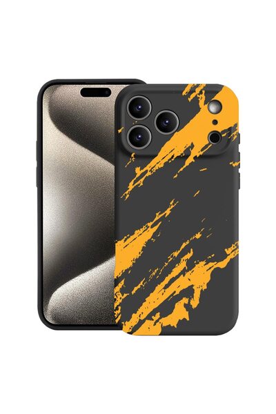 bestcase Husă pentru Apple iPhone 17 Pro Max cu Design Dungi Aurii, Silicon P...