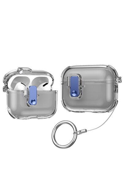 Choice3 غطاء شفاف أسود لسماعات AirPods Pro 3 مع طقم تنظيف وقفل آمن