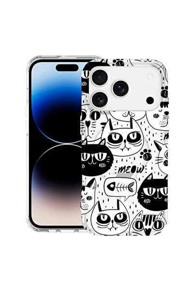 bestcase Husa pentru Apple iPhone 17 Pro Max cu Design Cool Cats, Mag Anti Sh...