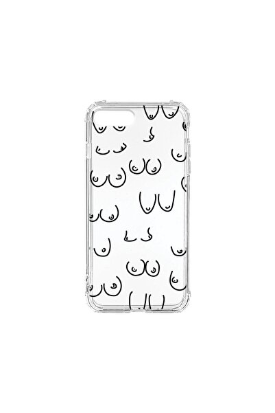 bestcase Husa Anti Shock 1.5MM, Compatibila Cu Apple iPhone 8 Plus, Boobs Pat...