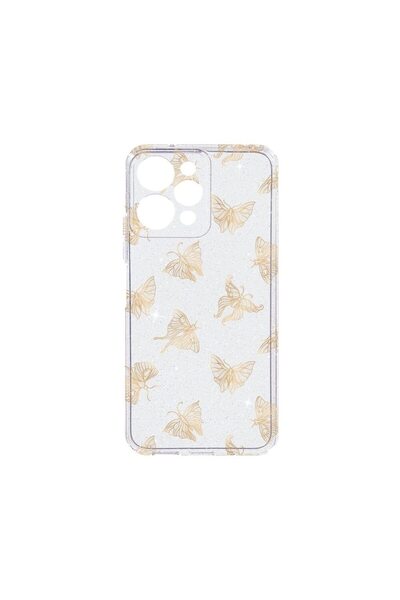 bestcase Θήκη Crystal Glitter 2MM, Συμβατή με Apple iPhone 12 Pro, Χρυσή Πετα...