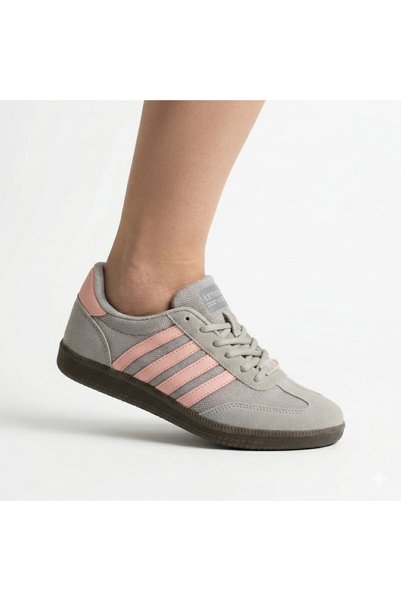 LETOON 5236 Grey-Pink Casual Sports Shoes