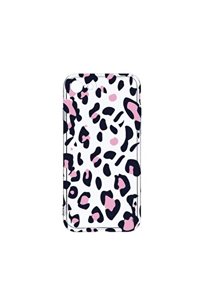 bestcase Θήκη Clear Silicon 2MM, Συμβατή με Apple iPhone SE 2, Ροζ Σχέδιο Λεο...