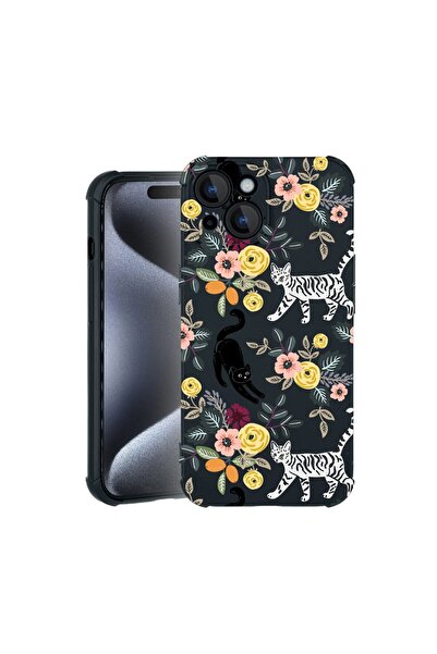 bestcase Θήκη TPU Pro Shock Συμβατή με Apple iPhone 15, με σχέδιο γάτας, ενισ...