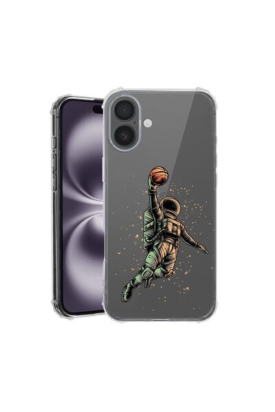 bestcase Θήκη για Apple iPhone 17 με Σχέδιο Αστροναύτη Μπάσκετ, Αντικραδασμικ...