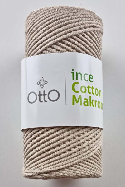 Otto İnce Cotton (Pamuk) Makrome 200 Gram 170 Metre Bej