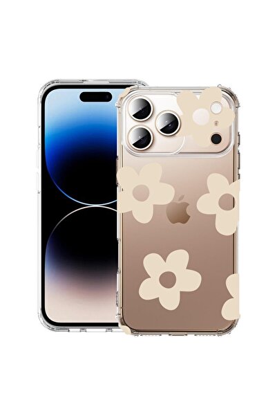 bestcase Husă pentru Apple iPhone 17 Pro cu Design Retro Daisy, Antișoc, Colț...