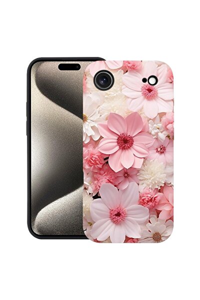 bestcase Husă pentru Apple iPhone 17 Air cu design Margarete Roz și Albe, Sil...