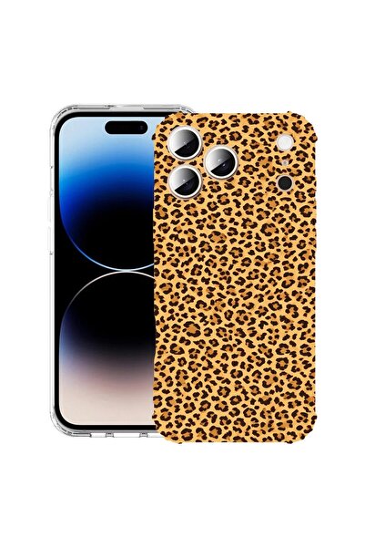 bestcase Θήκη για Apple iPhone 17 Pro με σχέδιο λεοπάρ, Αντικραδασμική, Ενισχ...