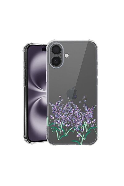 bestcase Калъф за Apple iPhone 16 Plus, Удароустойчив 1.5ММ, Лавандулов, Защи...