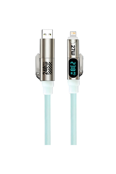 Choice Green 240W Super Fast Charging 4-in-1 Charging Cable,2 tow 2 multi-Int...