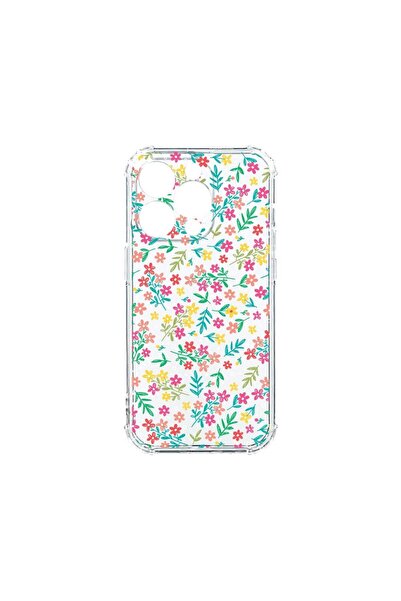 bestcase Husa Anti Shock 1.5MM, Compatibila Cu Apple iPhone 15 Pro, Flower Pa...