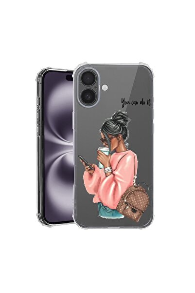 bestcase Husa pentru Apple iPhone 16, Anti Shock 1.5MM, Shopping Girl, Rezist...