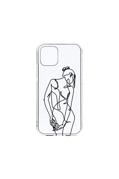 bestcase Husa Clear Silicon 2MM, Compatibilă cu Apple iPhone 12 Pro, Woman Li...