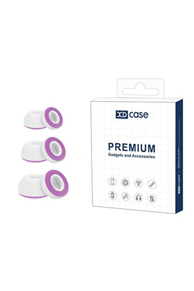Choice1 White Purple XDcase For AirPods Pro 3 Earphone Silicone Sponge Ear Ti...
