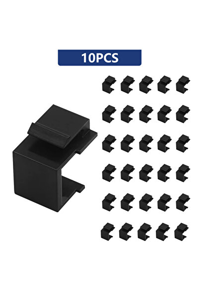 Choice 30 قطعة من ملحقات كيستون RJ45 من ZoeRax باللون الأسود (30/10 قطع) لملء...