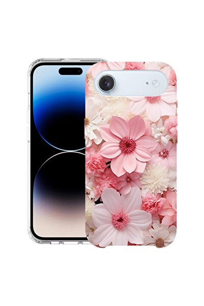 bestcase Husă pentru Apple iPhone 17 Air cu Design Margarete Roz și Albe, TPU...