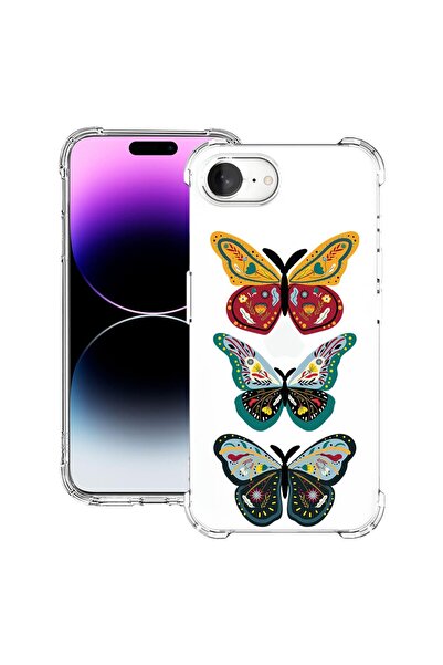 bestcase Husa pentru Apple iPhone 16e, Anti Shock 1.5MM, Butterfly, Protectie...