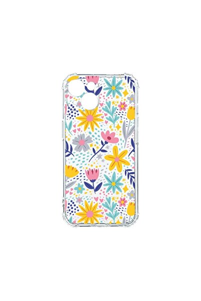 bestcase Αντικραδασμική Θήκη 1.5MM, Συμβατή με Apple iPhone 15, Μικρά Λουλούδ...