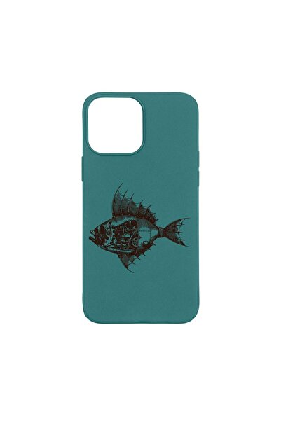 bestcase Θήκη σιλικόνης συμβατή με Apple iPhone 13 Pro Max, Σχέδιο ψάρι, ανθε...